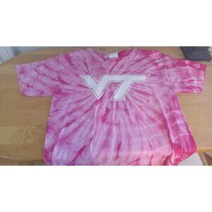 Virginia Tech Pink Tie Dye Shirt - M